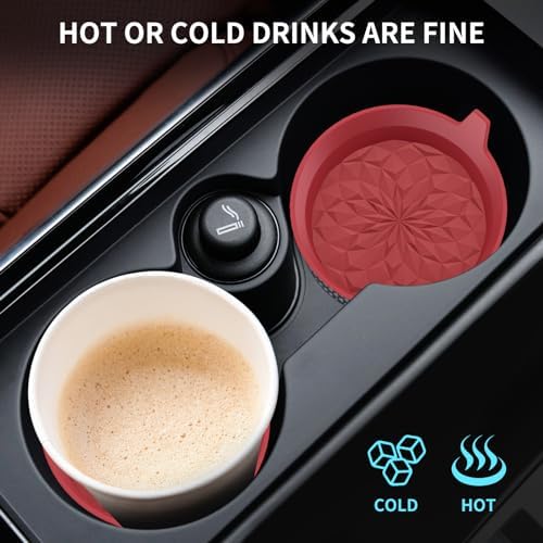 ME.FAN Car Cup Coasters Silicone Car Coasters/Automotive Cup Mats - Image 6