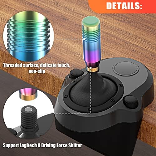 aikeec Gear Shifter Knobs with Adapter Compatible with Logitech G27 G29 G920 - Image 4