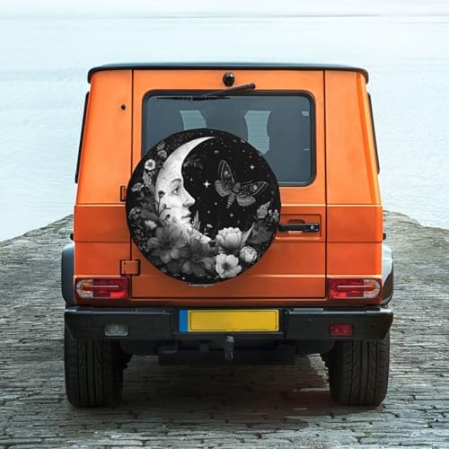 Moon Spare Tire Cover Waterproof Wheel Cover 17 Inch Universal Fit - Image 2