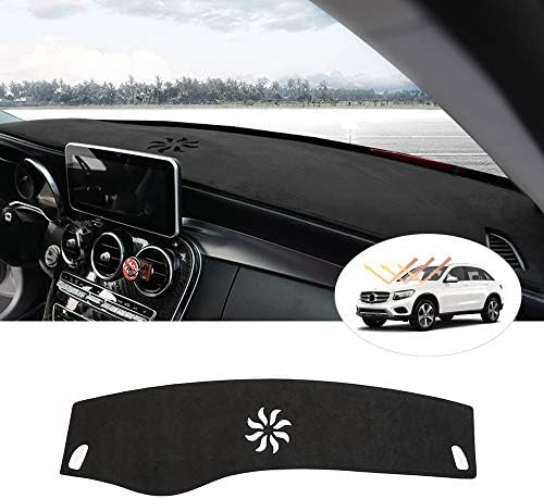 Cartist Suede Dash Mat for Mercedes Benz GLC 2016-2021 2022 Dash Cover Nonslip by Autorder