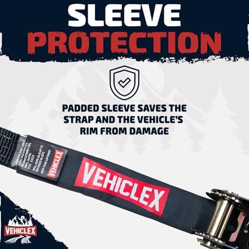 Vehiclex 2" x 10' Lasso Wheel Tie Down Straps - Image 3