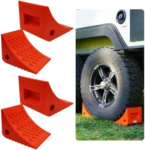 SECURITYMAN 4 Pack Wheel Chocks by SECURITYMAN