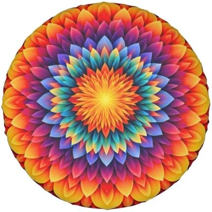 Spare Tire Cover，Mandala Camper Spare Tire Cover Waterproof Sun Protection - Image 7