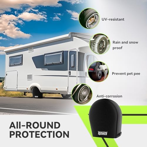 RVMATE RV Tire Covers, Fits 36"-39" Diameter Tires, 4 Pack Wheel Cover - Image 2