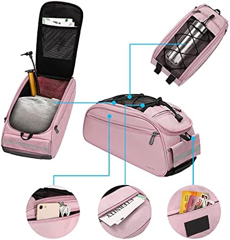 MOSISO Bike Rack Bag, Waterproof Bicycle Trunk Pannier Rear Seat Pouch - Image 3
