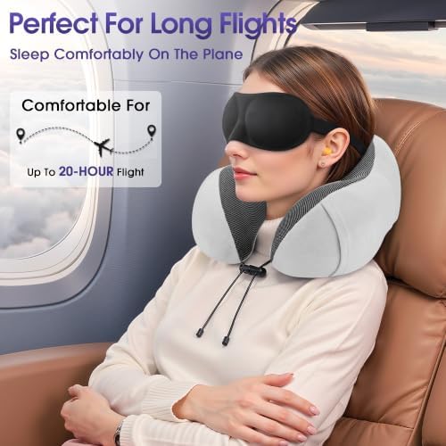 CloudBliss Memory Foam Travel Neck Pillow - Image 4