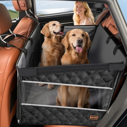 MIXJOY XL Dog Car Seat for Large Medium Dogs, Back Seat Extender for Pets by MIXJOY