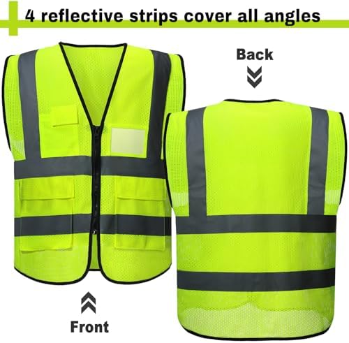 JenPen 10 Pcs Reflective Safety Vests - Image 4