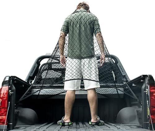 Cargo Net for Pickup Truck Bed, Trucks Cargo Net Mesh Organizer by IsvoPencilforApple