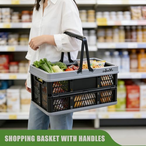 20L Plastic Basket with handles - Image 2