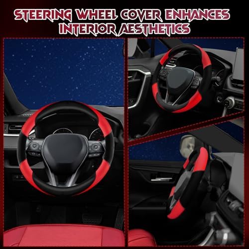 Soft Leather Steering Wheel Cover - Image 6