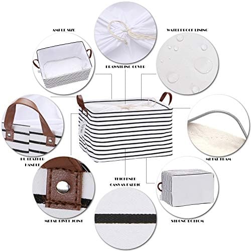 Hinwo 31L Large Canvas Storage Bin - Image 4