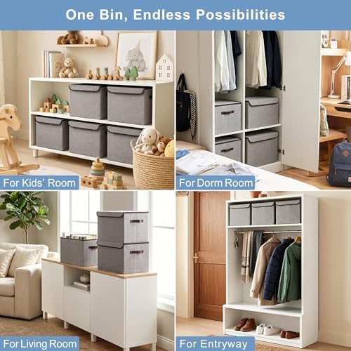 Bagnizer Large 42 Quarts Fabric Storage Bins - Image 4