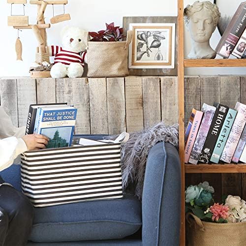 Sea Team Rectangle Open-Top Canvas Storage Basket - Image 4