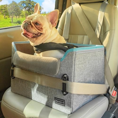 PETSFIT Dog Car Seats for Small Dogs – Patented Safety Buckles – Safety Tether by Petsfit