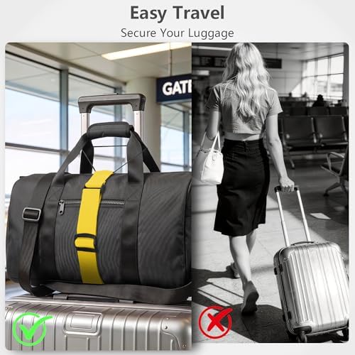 Mayski 4 Pack Adjustable Elastic Luggage Connector Straps - Image 6