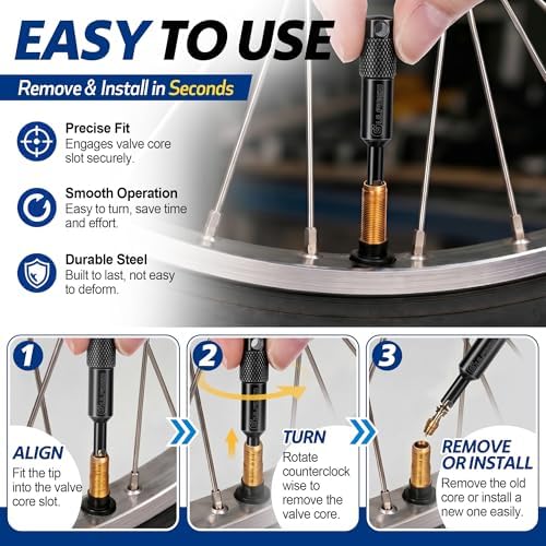 2 Pack Valve Core Removal Tool for Schrader Valve - Image 4