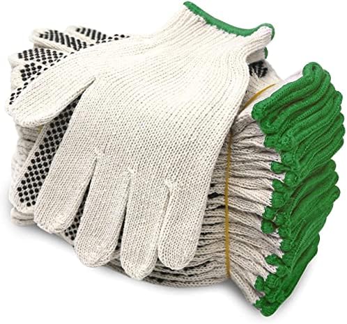 Evridwear Cotton Polyester String Knit Shell Safety Protection Work Gloves by Evridwear