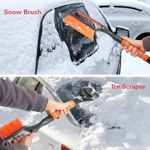 Snow Brush and Ice Scraper for Car Windshield, 26.4" Window Scraper Deicer for - Image 2