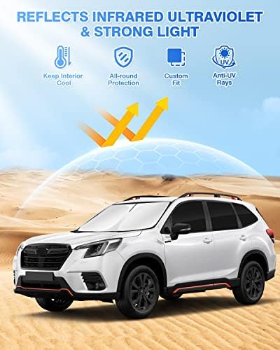 Canvcle Sunshades for 2019-2024 Subaru Forester Accessories Windshield Sun - Image 2