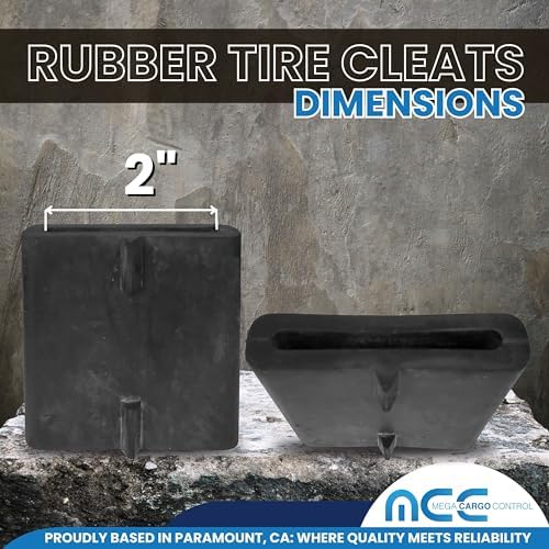 10PK Rubber Tire Cleats Tie Down Blocks - Image 3