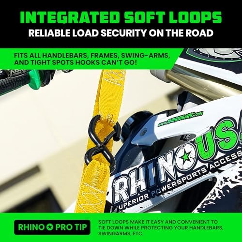 Rhino USA Motorcycle Tie Down Straps - Image 3