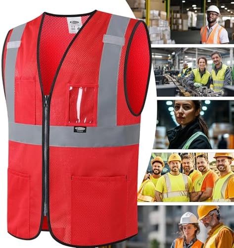 JKSafety Safety Vest for men women Hi Vis Vest - Image 6