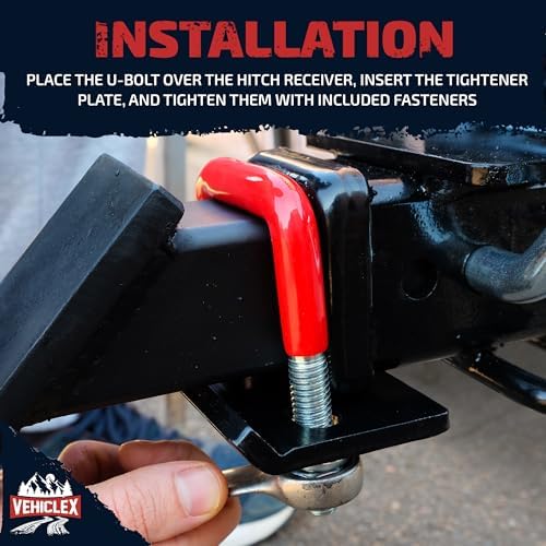 Vehiclex 2-Pack Anti-Rattle Hitch Tightener Clamps - Image 5