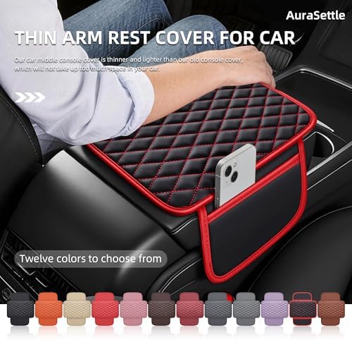 Leather Waterproof Car Armrest Console Pad - Image 4