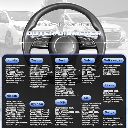 SEG Direct Plush Steering Wheel Cover 14.5"-15" Heavy-Duty, Summer Winter - Image 6
