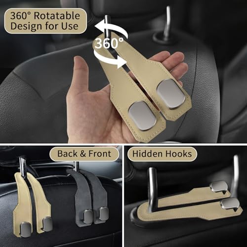 Car Purse Hook, Car Seat Headrest Hooks - Image 3