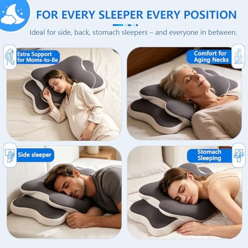 Ergo Pillow for Sleep Apnea, Neck Pain, and Snoring Relief | Cervical Neck - Image 5
