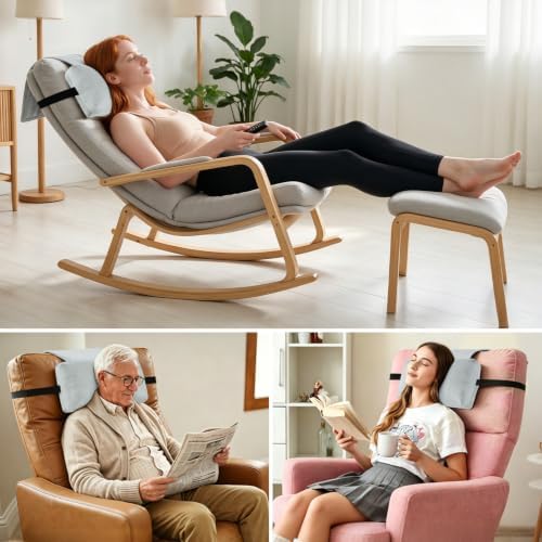 Head Recliner Pillow Adjustable Shredded Memory Foam Headrest Pillows - Image 6