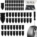 Tire Repair Nails 70PCS, Rubber Screw in Tyre Repair Screws Plugs Flat Tire Fix by Onfunlee
