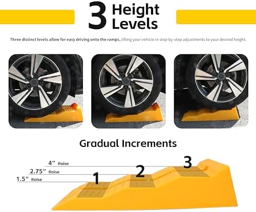 MaxxHaul 50939 3-Steps RV Leveling Ramps Yellow Camper & Trailer - Image 3