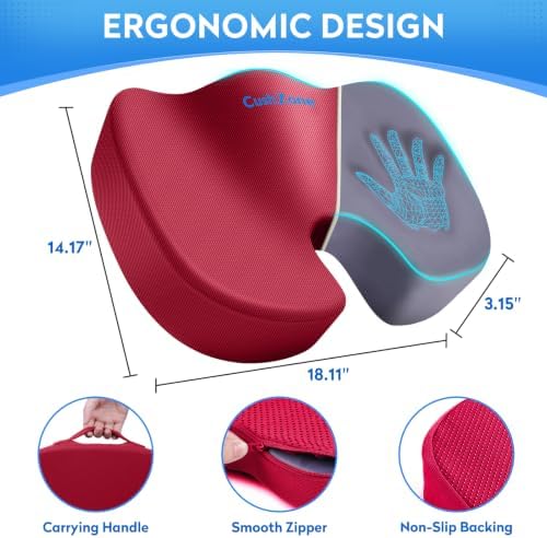 CushZone Memory Foam Seat Cushion - Image 4