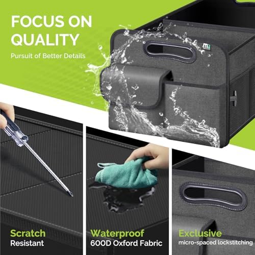 MIU COLOR Trunk Organizer for Car, Car Organizer, Collapsible - Image 5