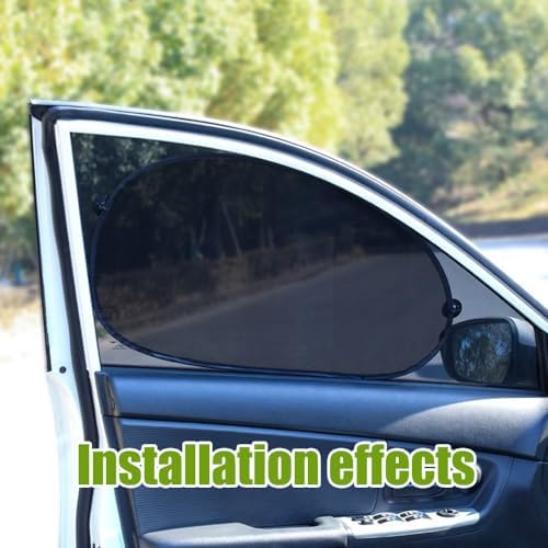 2PCS Car Window Shade, Mesh Car Window Screen Provide Glare and UV Rays - Image 6