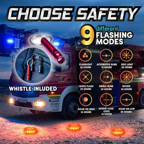 MARCALA 3‑Pack LED Road Flares | DOT Compliant Emergency Lights - Image 4