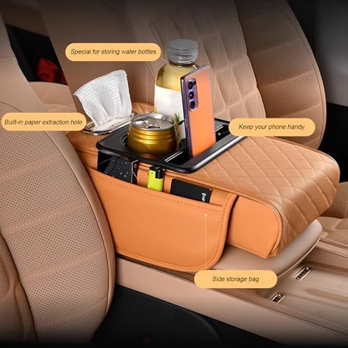 Zpana 4 in 1 Car Center Console Armrest Pillow, Memory Foam - Image 6