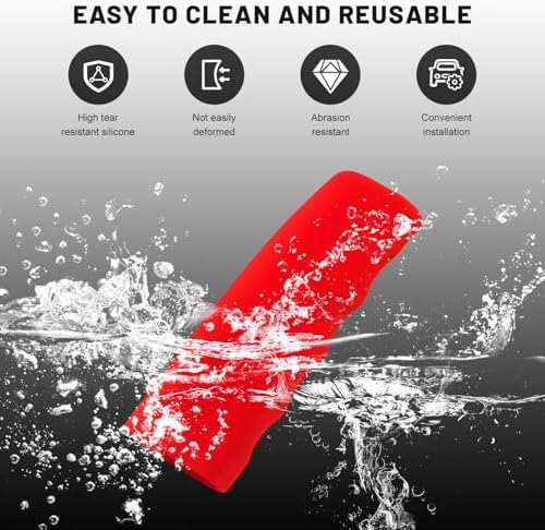 Car Handbrake Cover, Waved Shaped Auto Hand Brake Protector Comfortable Handle - Image 5