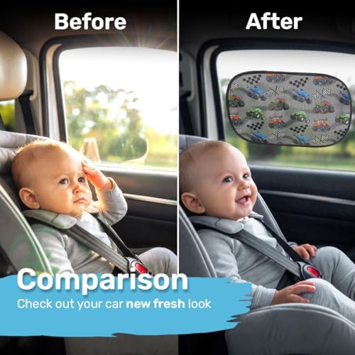 GENANY Truck Car Side Window Sun Shades 2 Piece 21 x 14 Inch - Image 3