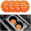 4 PCS Bling Car Cup Coaster, 2.75 Inch Anti-Slip Cup Holder Insert Coasters by Sylvil