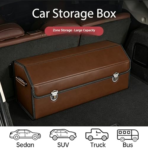Leather Storage Box Car Trunk Organizer - Image 3