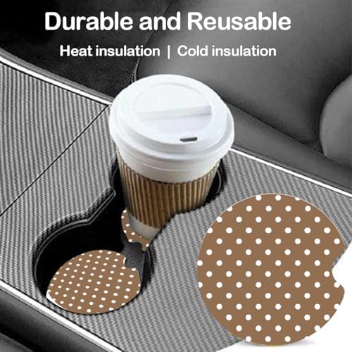 Ceramic Car Coasters – Absorbent Car Cup Holder Coaster Set - Image 2