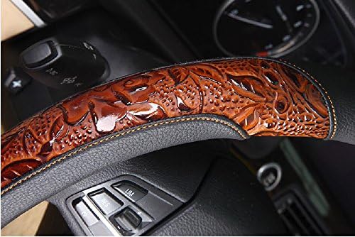 Steering Wheel Cover, Anti Slip Cover, Crocodile Grain Leather - Image 4