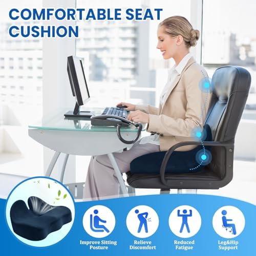 CushZone Ergonomic Seat Cushion, Sciatica Support - Image 4