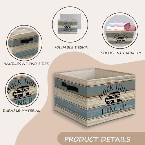 Farmhouse Camping Foldable Storage Bins Box - Image 5