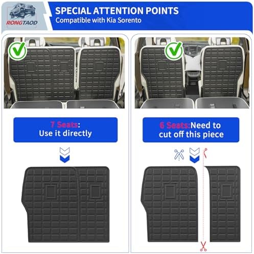 Rongtaod Cargo Mat + 2nd & 3rd Row Backrest Mats - Image 3