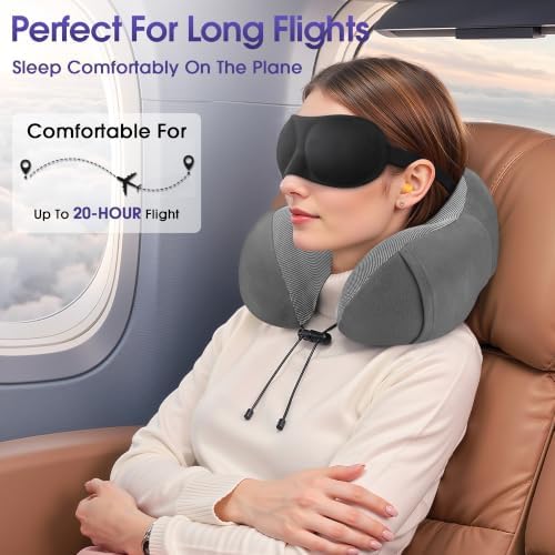 CloudBliss Memory Foam Travel Neck Pillow - Image 4